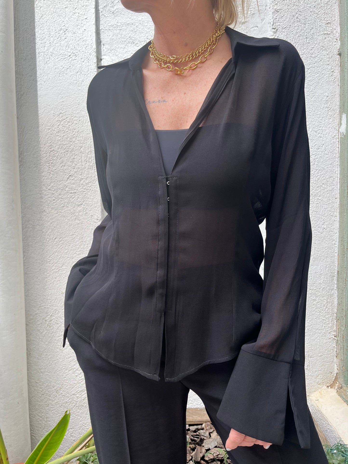 CAMISA TRANSPARENTE