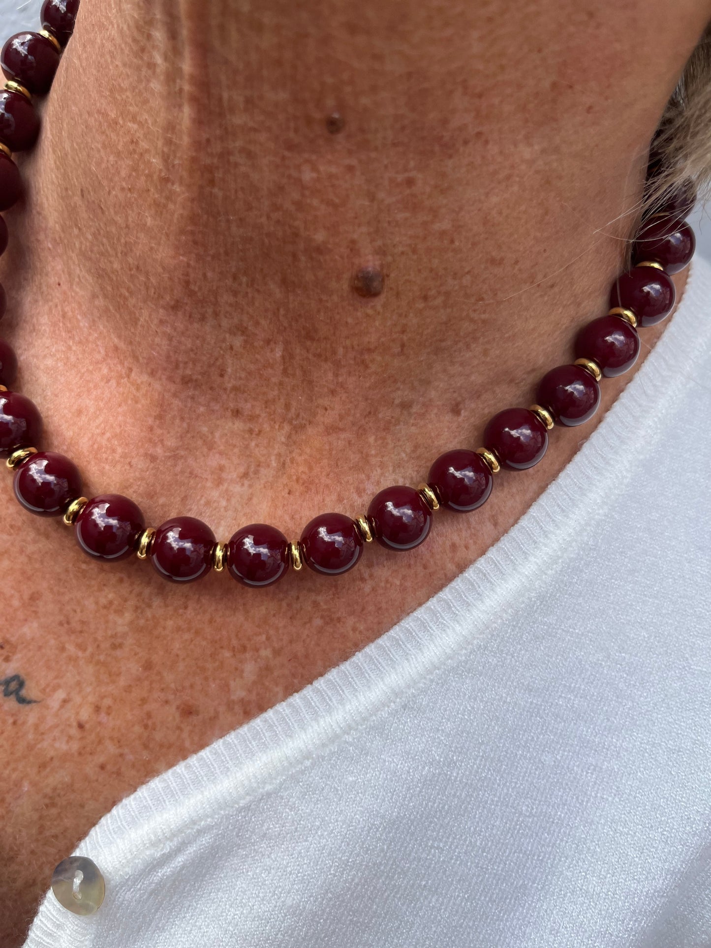 COLLAR BOLAS CON ACERO