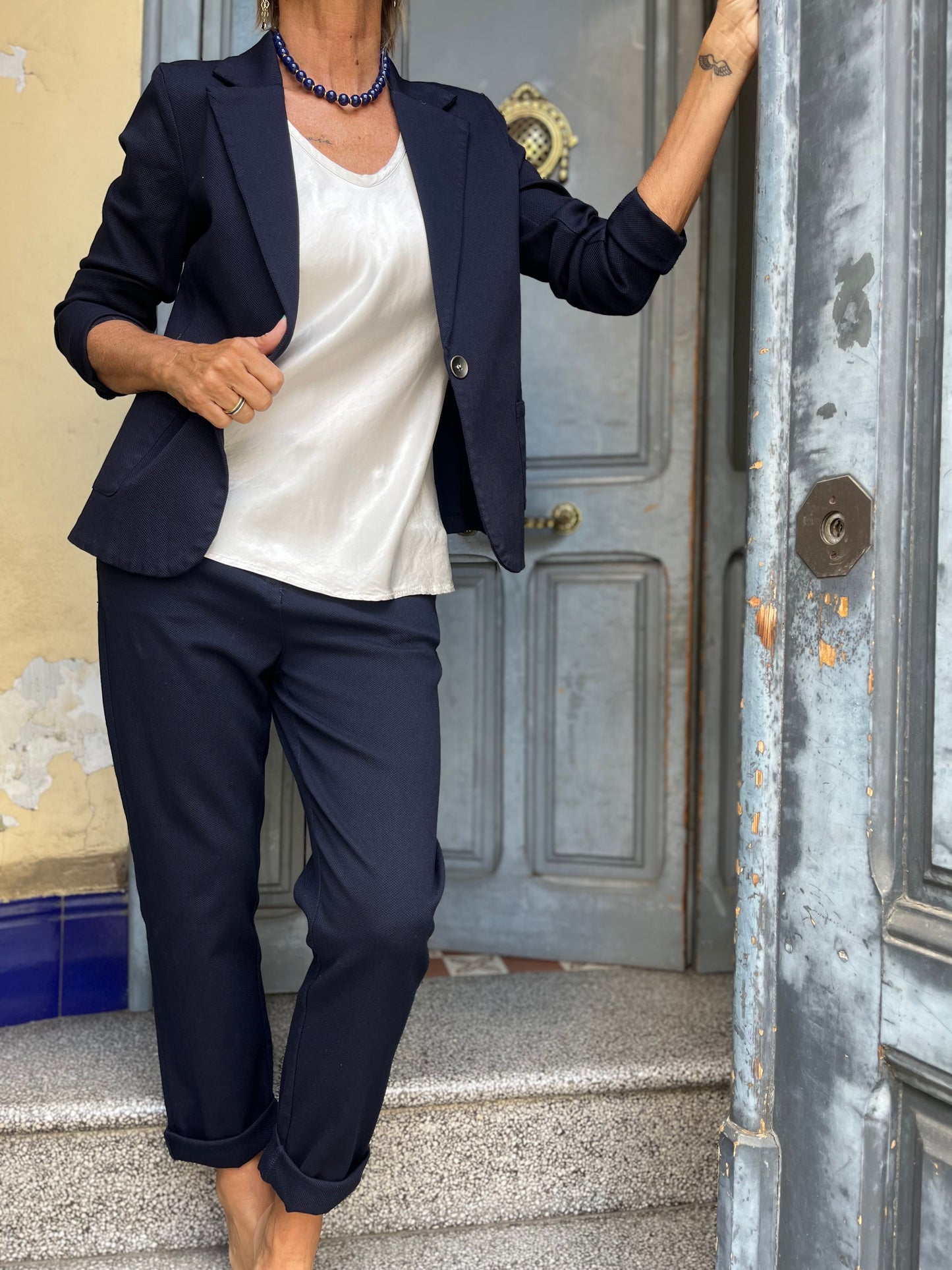 PANTALON CHINO piqué